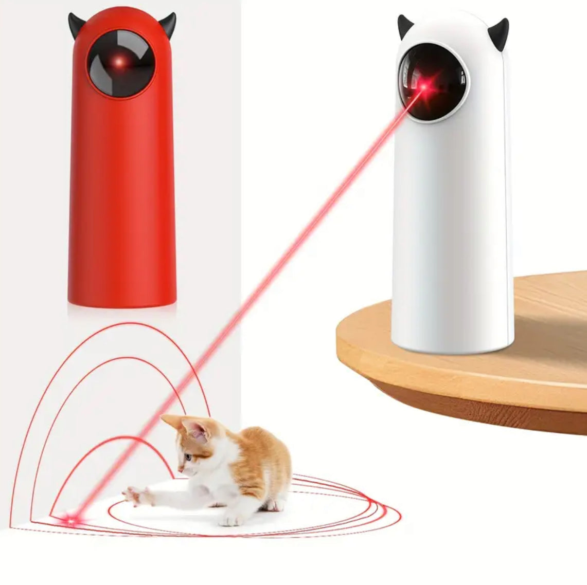 Auto-Rotating Laser Cat Toy
