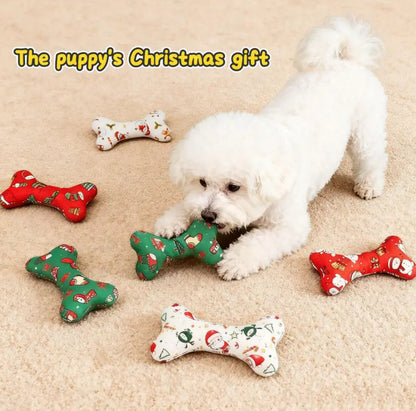 Squeaky Dog Toy Bone