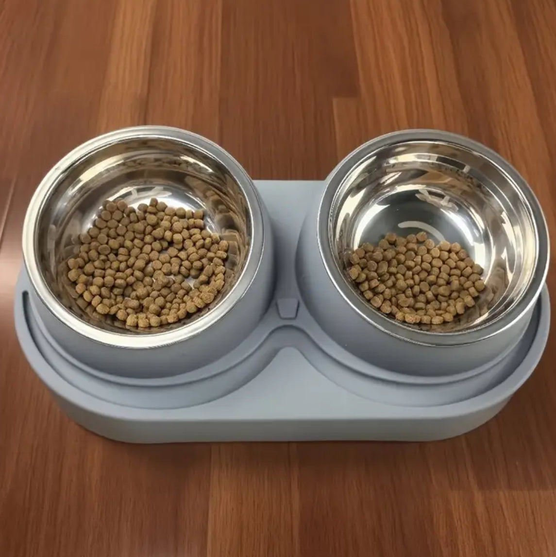 Elevated Double Pet Food & Water Bowl