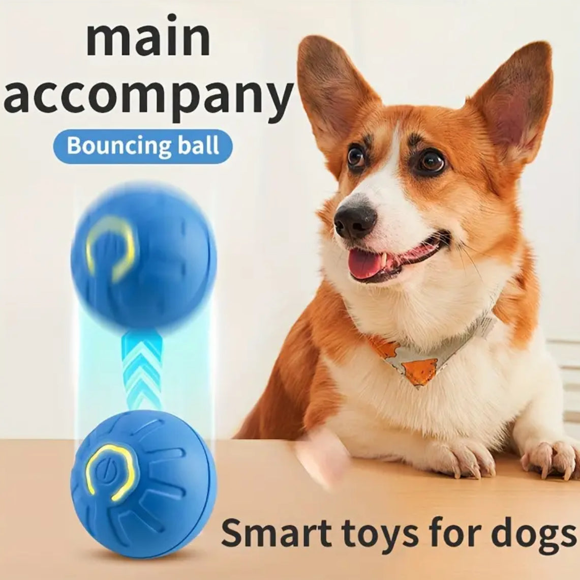 Interactive Electric Jumping Ball Dog Toy