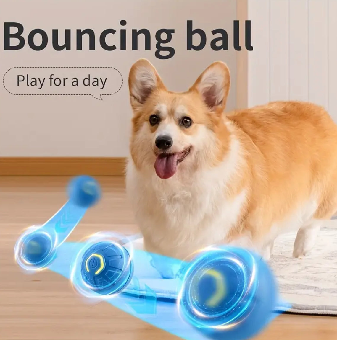 Interactive Electric Jumping Ball Dog Toy