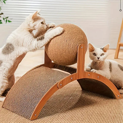 Ferris Wheel-Shaped Cat Scratching Ball and Board