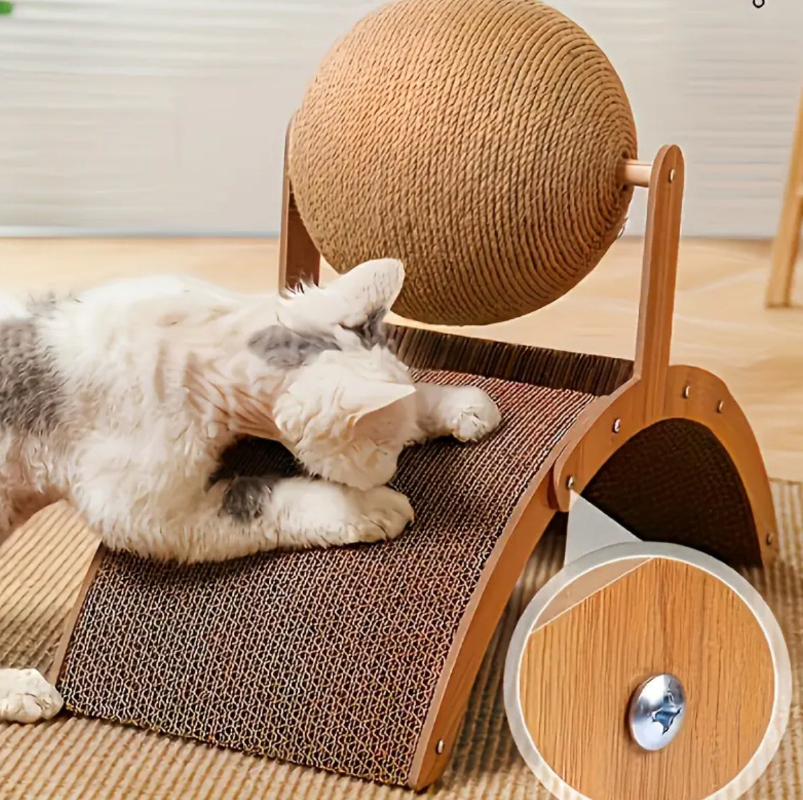 Ferris Wheel-Shaped Cat Scratching Ball and Board