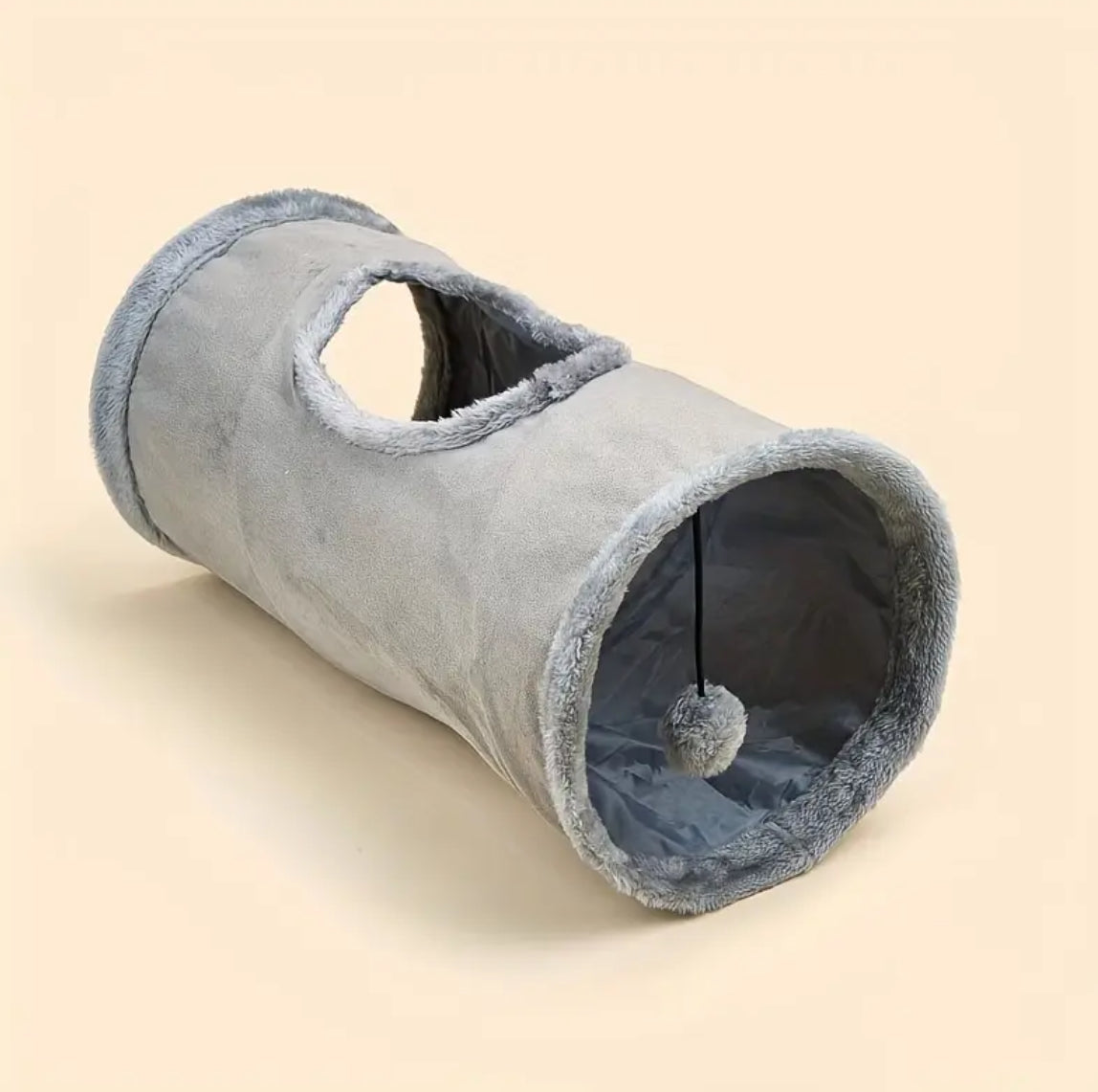 Foldable Plush Cat Tunnel