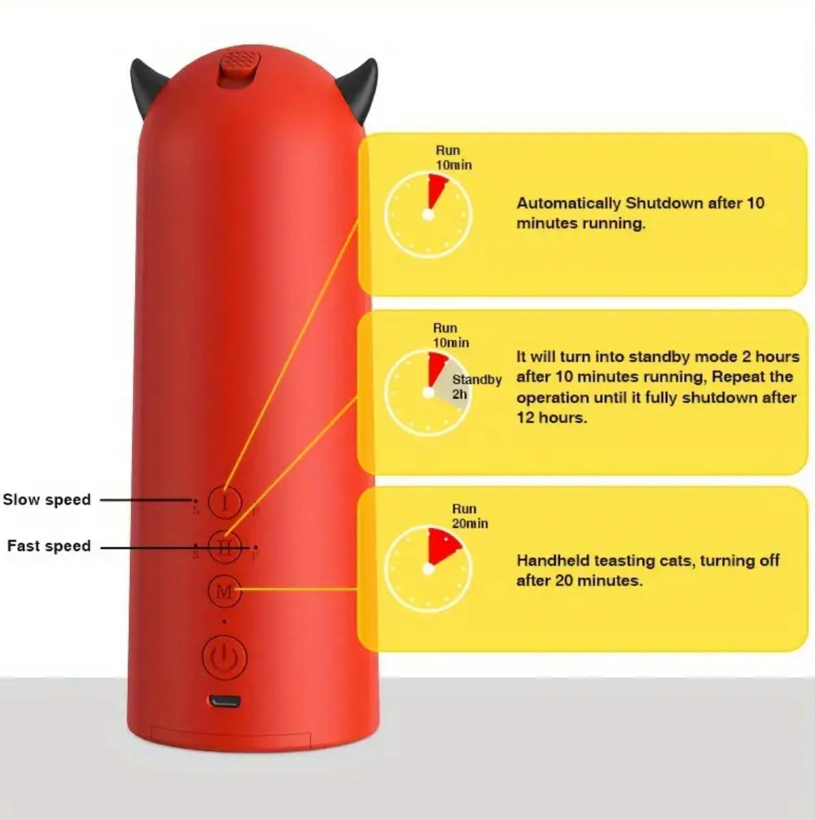 Auto-Rotating Laser Cat Toy