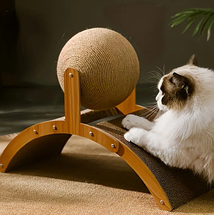 Ferris Wheel-Shaped Cat Scratching Ball and Board